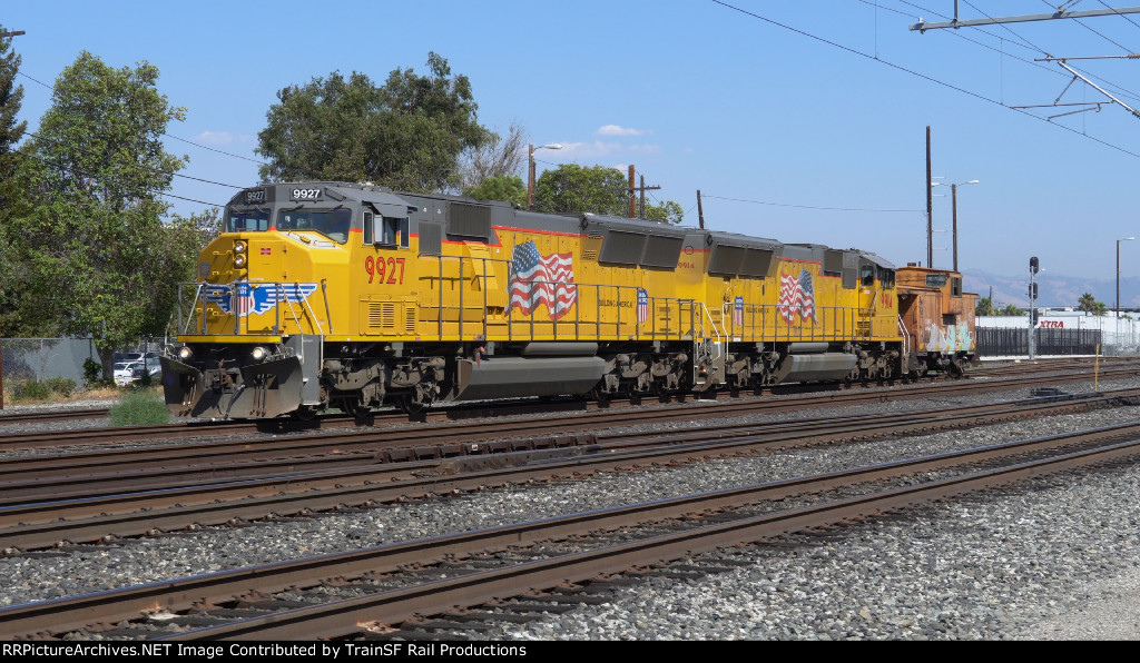 UP 9927 Leads the Mission Bay Local